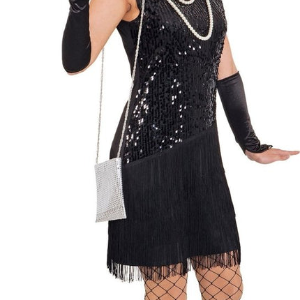 Charleston Jurk – Zwart van Orlob koop je bij Partywinkel