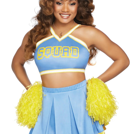 Cheerleader Pak Blauw Dames Leg Avenue - Partywinkel - 714718545455