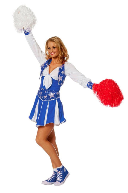 Cheerleader Pakje Blauw Dames van Wilbers & Wilbers koop je bij Partywinkel