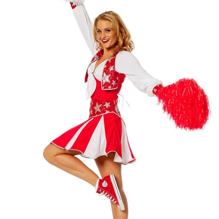 Cheerleader Pakje Rood Dames van Wilbers & Wilbers koop je bij Partywinkel