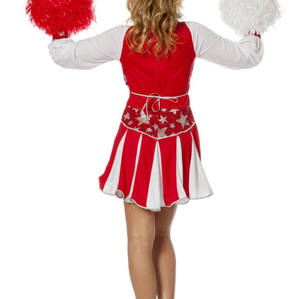 Cheerleader Pakje Rood Dames van Wilbers & Wilbers koop je bij Partywinkel