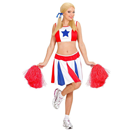 Cheerleader Pompom Rood van Widmann koop je bij Partywinkel