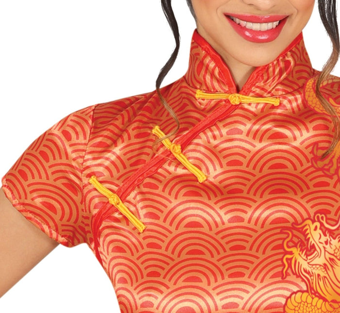 Chinees Kostuum Rood Dames - Partywinkel - 8434077862131