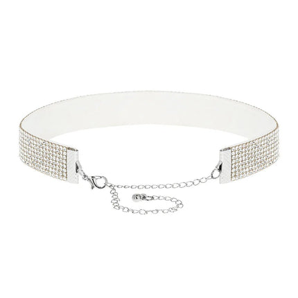 Choker Crystal zilver van Boland koop je bij Partywinkel