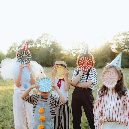 Circus Borden 18cm 6st van Partydeco koop je bij Partywinkel