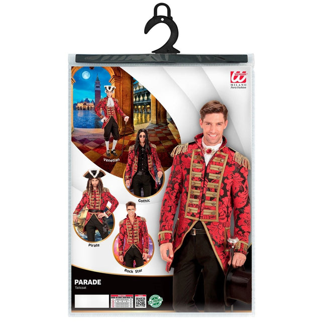 Circus Jas Rood Goud Heren van Widmann koop je bij Partywinkel