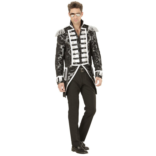 Circus Jas Zwart Zilver Heren van Widmann koop je bij Partywinkel