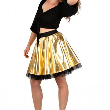 Cirkelrok Metallic Goud van PartyXplosion koop je bij Partywinkel