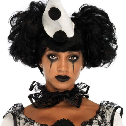 Clown Jurk Wit Zwart Dames Leg Avenue - Partywinkel - 714718527642