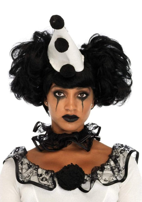 Clown Jurk Wit Zwart Dames Leg Avenue - Partywinkel - 714718527642