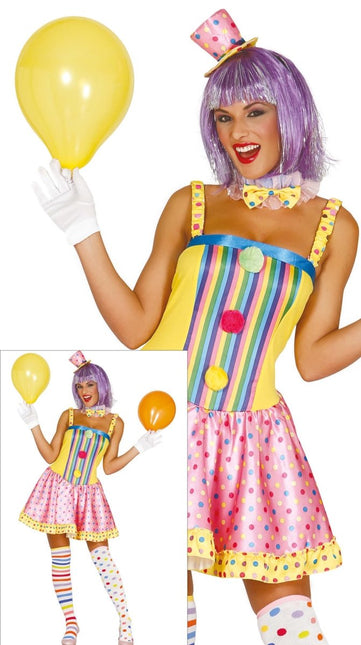 Clown Kostuum Dames - Partywinkel - 8434077849149