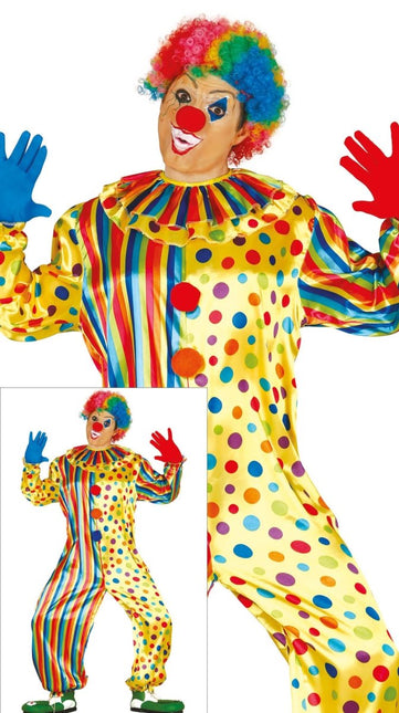 Clownspak Gekleurd Heren van Fiestas Guirca koop je bij Partywinkel