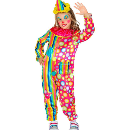 Clownspak Gekleurd Meisje - Partywinkel - 8003558525058