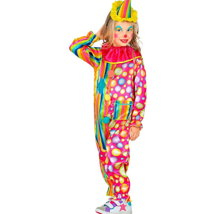 Clownspak Gekleurd Meisje - Partywinkel - 8003558525058