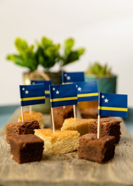 Cocktailprikkers Curacao 8cm 50st van WeFiesta koop je bij Partywinkel