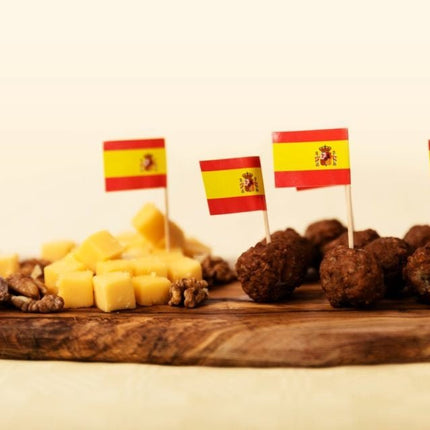 Cocktailprikkers Spanje 8cm 50st van WeFiesta koop je bij Partywinkel