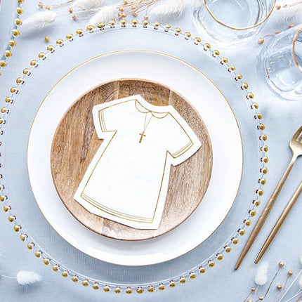 Communie Servetten 16cm 20st van Partydeco koop je bij Partywinkel