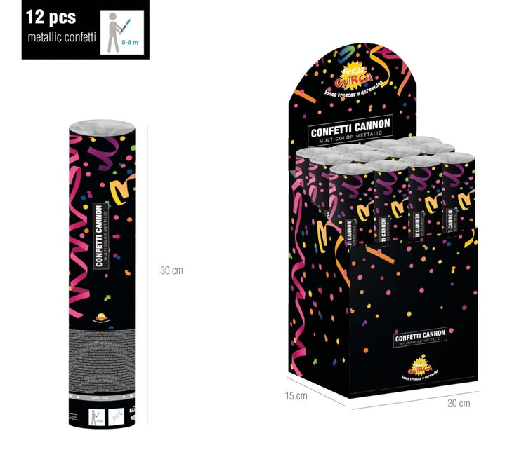 Confetti Kanon 30cm van Fiestas Guirca koop je bij Partywinkel