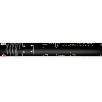 Confetti Kanon Serpentine Goud 40cm van Partydeco koop je bij Partywinkel