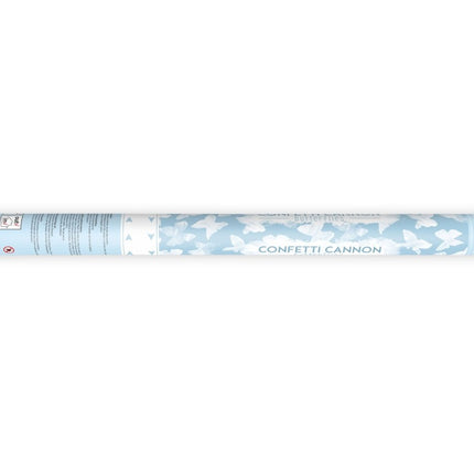 Confetti Kanon Vlinders Wit 60cm van Partydeco koop je bij Partywinkel