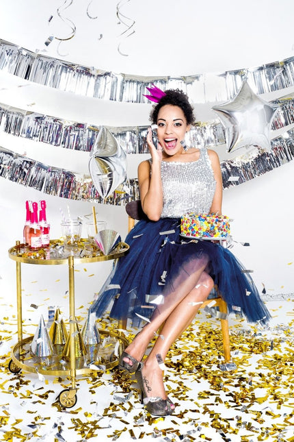 Confetti Kanon Zilver 40cm van Partydeco koop je bij Partywinkel