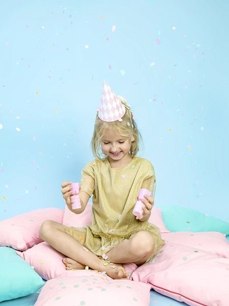 Confetti Knaller Pastel 17cm 6st van Partydeco koop je bij Partywinkel