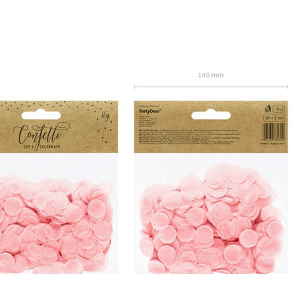 Confetti Rondjes Lichtroze van Partydeco koop je bij Partywinkel