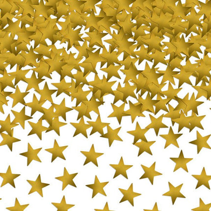 Confetti Sterren Goud 10mm van Partydeco koop je bij Partywinkel