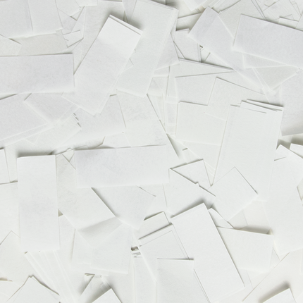 Armatka konfetti 40 cm - Biały papier