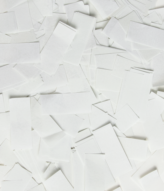 Armatka konfetti 40 cm - Biały papier