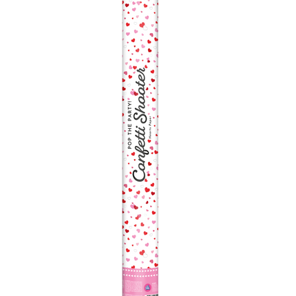 Armatka konfetti 60 cm - Papierowe serca