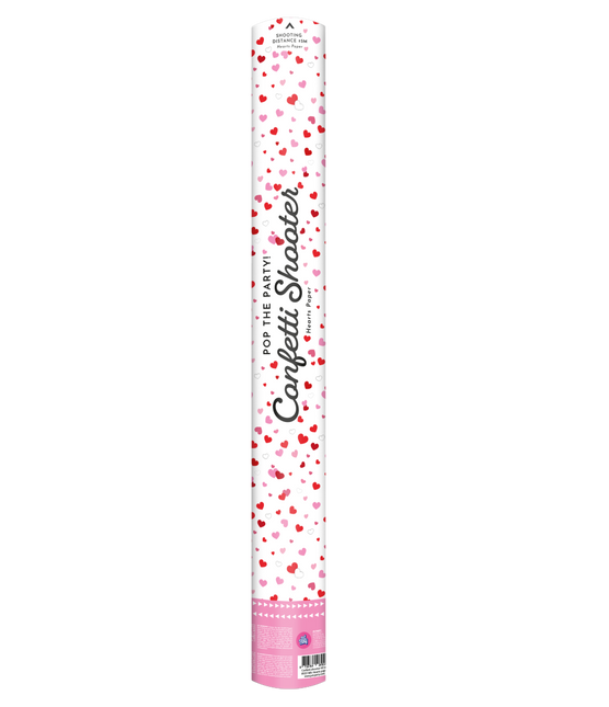 Armatka konfetti 60 cm - Papierowe serca