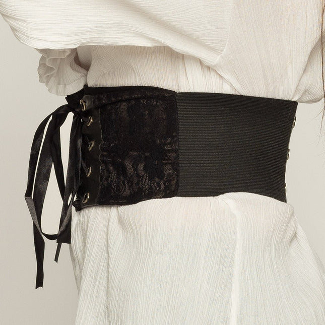Corset Dames Zwart M/L van Boland koop je bij Partywinkel