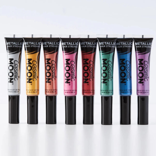Cosmic Moon Metallic Hair Streaks Red 15ml van Moon Creations koop je bij Partywinkel