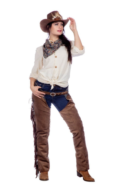 Cowboy Broek Bruin Dames van Wilbers & Wilbers koop je bij Partywinkel