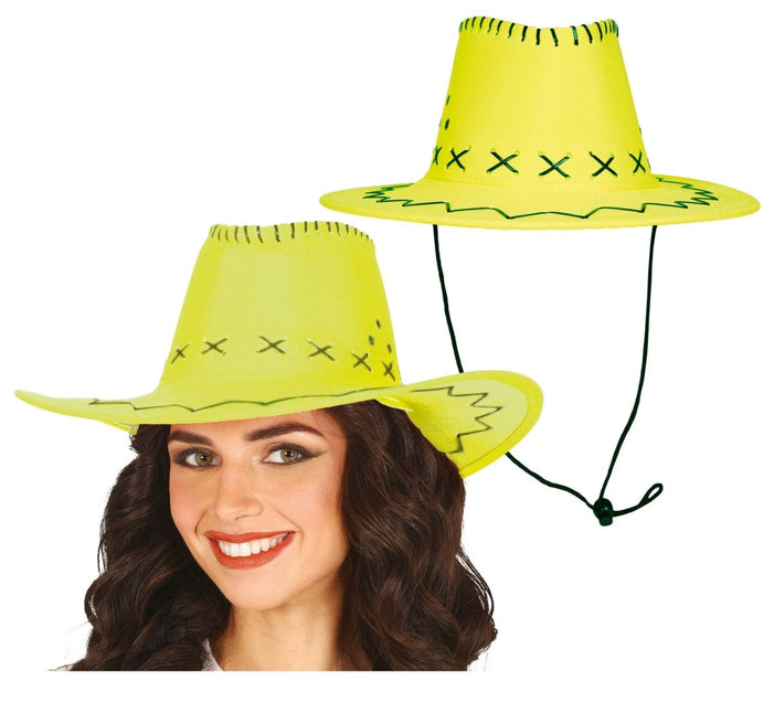 Cowboy Hoed Groen - Partywinkel - 8434077230299