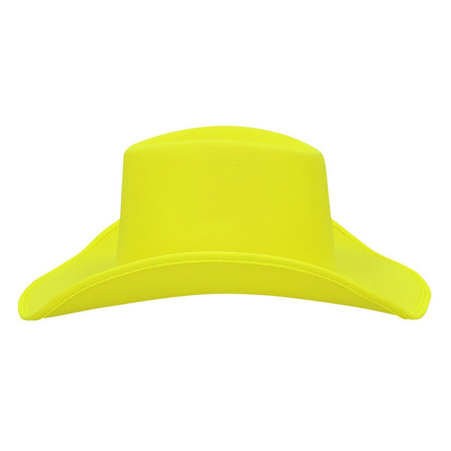Cowboy Hoed Neon Geel Uv Blacklight van Boland koop je bij Partywinkel