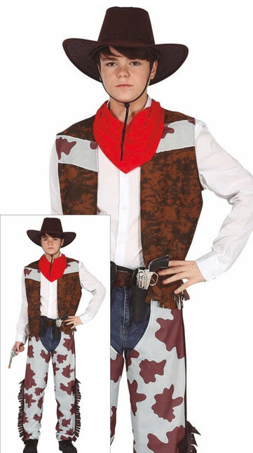 Cowboy Kostuum Heren - Partywinkel - 8434077848845
