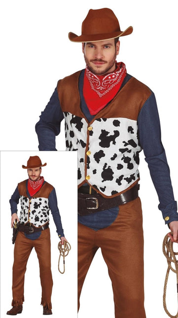 Cowboy Kostuum Heren Bruin van Fiestas Guirca koop je bij Partywinkel