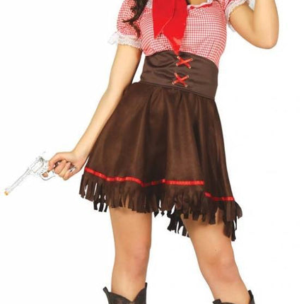 Cowgirl Jurk Bruin Dames van Fiestas Guirca koop je bij Partywinkel