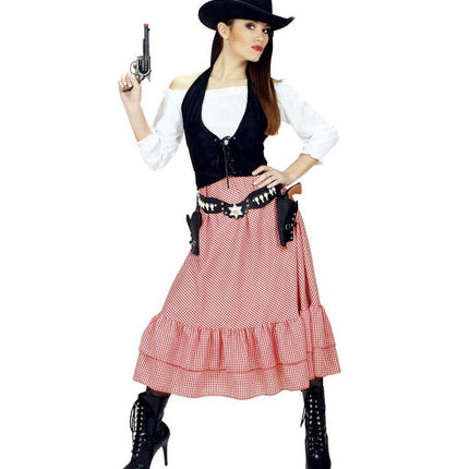 Cowgirl Kostuum 3 delig - Partywinkel - 8003558584512