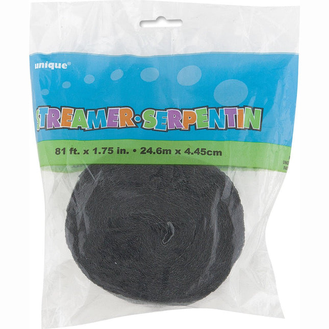 Crepe Slinger Grijs 24m van Unique koop je bij Partywinkel