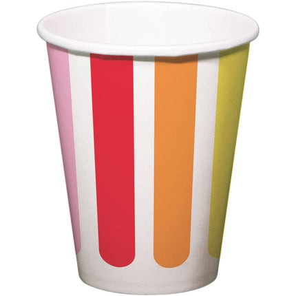 Kolorowe kubki 250ml 8szt