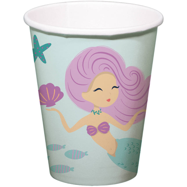 Kubki syrenki 250ml 8szt