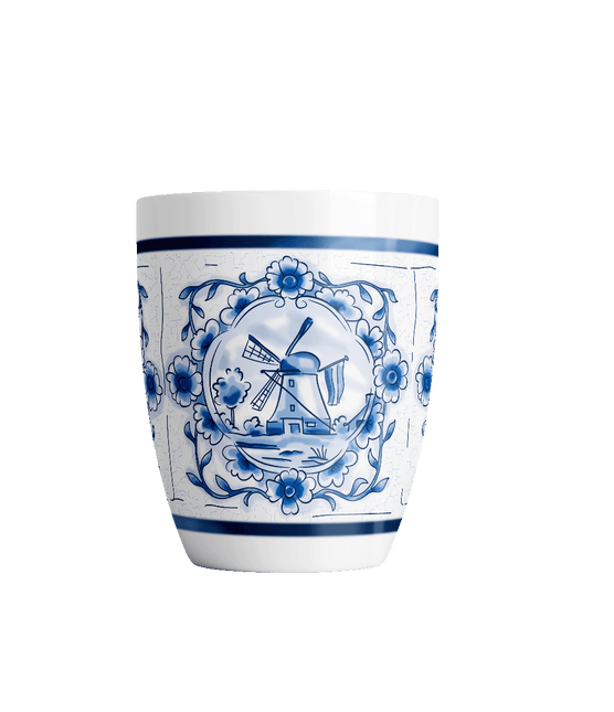 Delfts blauwe mok - Werk rustig van Paper Dreams koop je bij Partywinkel