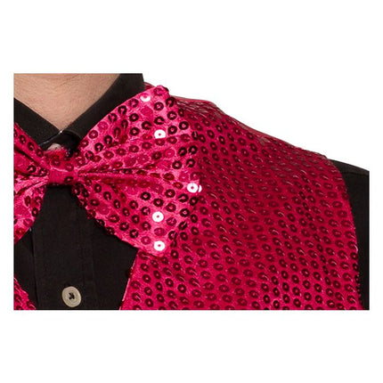 Kardigan + kokarda w kolorze różowym