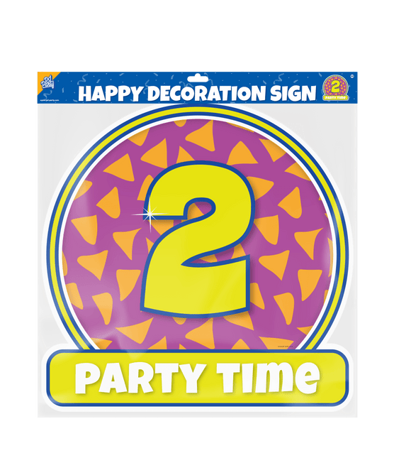 Deurbord 2 Jaar Gekleurd 50cm van Paper Dreams koop je bij Partywinkel