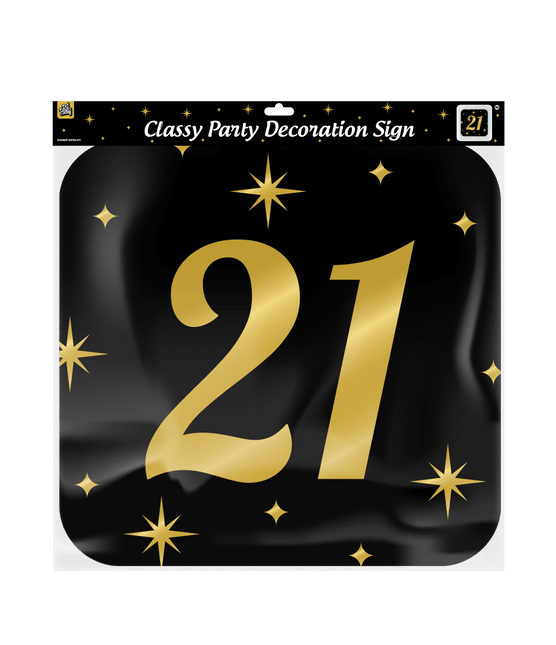 Deurbord 21 Jaar 50cm van Paper Dreams koop je bij Partywinkel