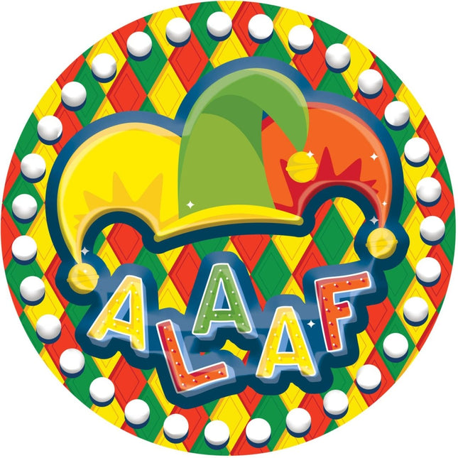 Deurbord 3D 'Alaaf' Meerkleurig - 58cm van Folat koop je bij Partywinkel
