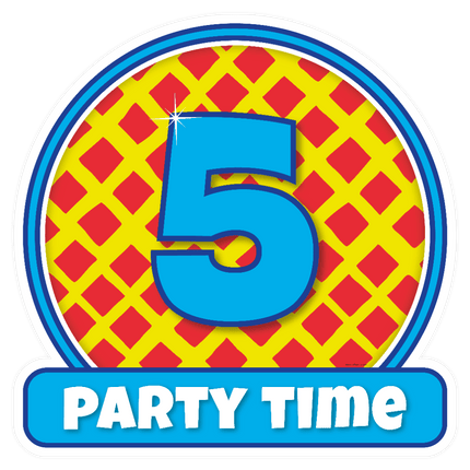 Deurbord 5 Jaar Gekleurd 50cm van Paper Dreams koop je bij Partywinkel